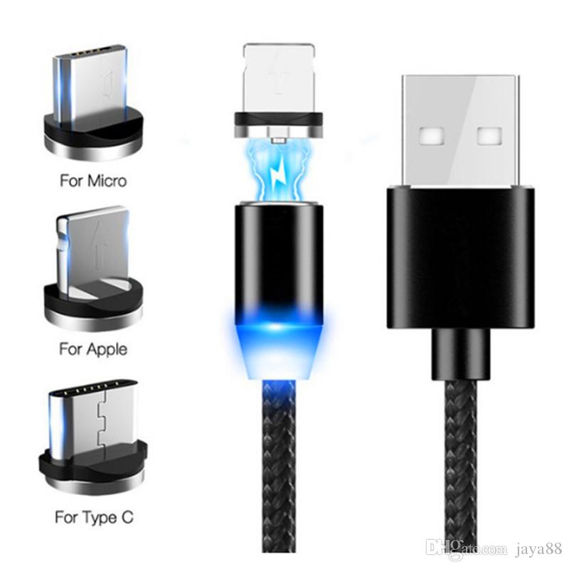 TOPK AM17 LED câble USB magnétique/Micro USB/type-c